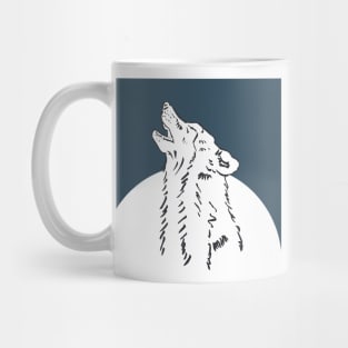 Pra Loup Howling Wolf Mug